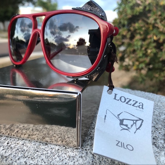 LOZZA Accessories - LOZZA Aviator style sunglasses red rim